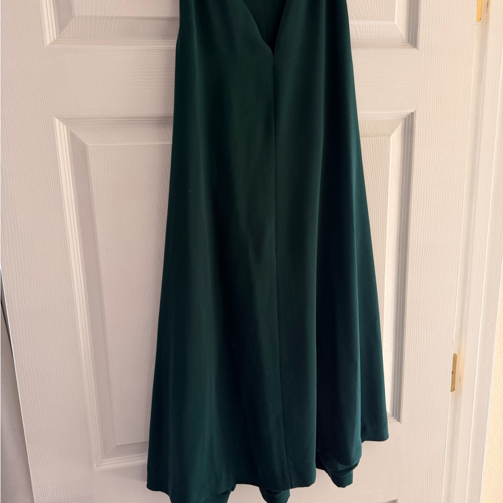 LOFT Dark Green Midi Dress